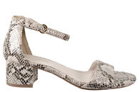 salg af TAMARIS SANDAL PÅ HÆL MED SLANGESKINDS PRÆGNING