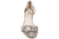 TAMARIS SANDAL PÅ HÆL MED SLANGESKINDS PRÆGNING