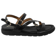 salg af TAMARIS SANDAL I SORT GLAT SKIND