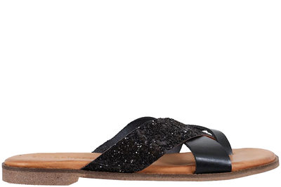 salg af TIM OG SIMONSEN - OTILIA NEGRO GLITTER TESTA SLENTER