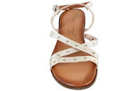 TIM OG SIMONSEN LIZETTE PLATINO SANDAL I PLATIN SKIND