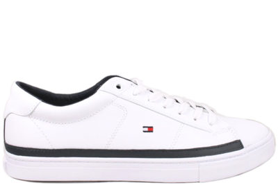 salg af TOMMY HILFIGER ESSENTIAL LEATHER WHITE