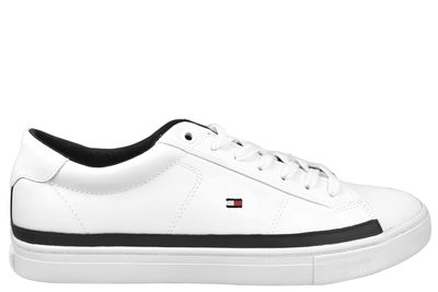 salg af TOMMY HILFIGER ESSENTIAL LEATHER WHITE
