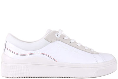 salg af TOMMY HILFIGER ELEVATED TOMMY CUPSOLE HVID SNEAKER