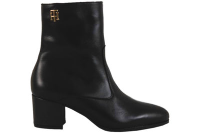 salg af TOMMY HILFIGER HARDWARE BOOTIE LEATHER BLACK