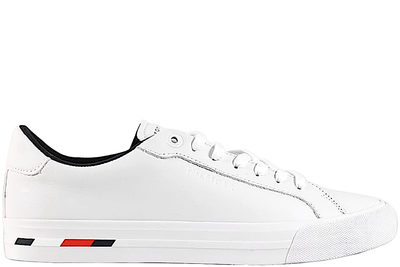 salg af TOMMY HILFIGER VULC MODERN SNEAKERS I HVIDT GLAT SKIND