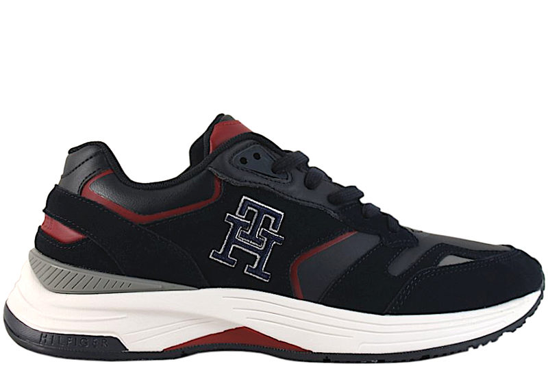 HILFIGER PREP SNEAKER LEATHER MONOGRAM Her - Salg af Sneakers til