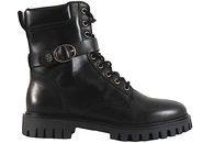 salg af TOMMY HILFIGER BUCKLE LACE UP BOOT STØVLE