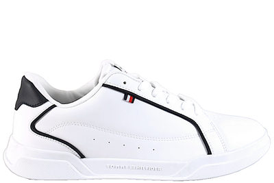 salg af TOMMY HILFIGER LO CUP LEATHER WHITE SNEAKERS