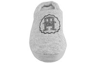 TOMMY HILFIGER EMBLEM FELT SLIPPER LIGHT GREY