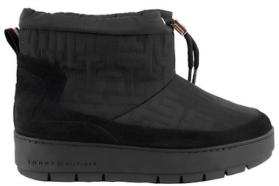 salg af TOMMY HILFIGER MONOGRAM SNOWBOOT BLACK VINTERSTØVLE