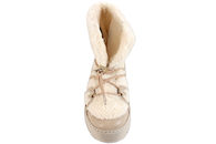 TOMMY HILFIGER TEDDY SNOWBOOT VINTERSTØVLE I BEIGE GLAT SKIND