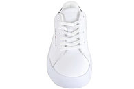 TOMMY HILFIGER - TH COURT LEATHER. WHITE/DESERT SKY