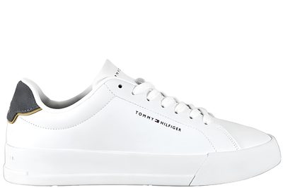salg af TOMMY HILFIGER TH COURT L TH DETAIL ESS WHITE SNEAKER