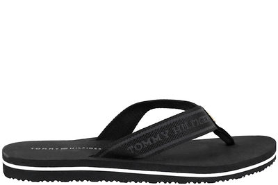 salg af TOMMY HILFIGER - WEBBING BEACH SANDAL BLACK