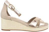 salg af TOMMY HILFIGER - FLAG METALLIC MID WEDGE ESPAD SANDAL