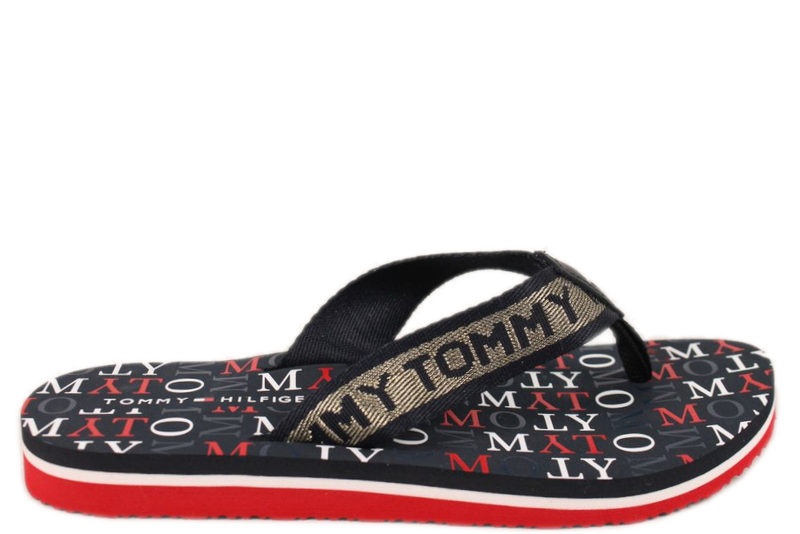 Hen imod beløb sennep Køb TOMMY HILFIGER METALLIC FALT BEACH SANDAL Her - Salg af Slippers dame