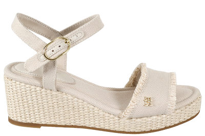 salg af TOMMY HILFIGER ACI MID WOVEN WEGDE ESPAD FRINGE SANDAL