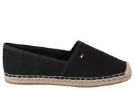 salg af TOMMY HILFIGER LÆRREDS ESPADRILLOS SORT