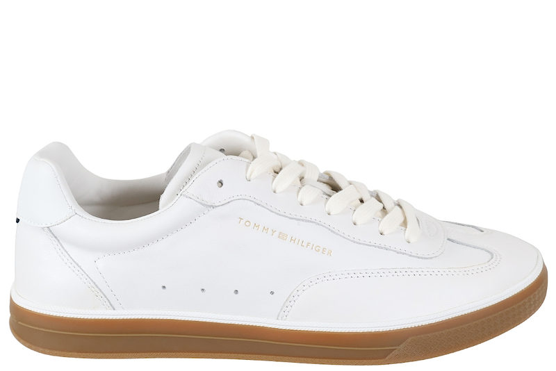 salg af TOMMY HILFIGER SNEAKERS I CREMEFARVET SKIND