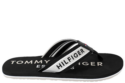 salg af TOMMY HILFIGER SPORTY HILFIGER BEACK SANDAL BLACK