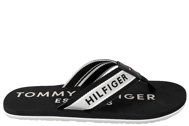 salg af TOMMY HILFIGER SPORTY HILFIGER BEACK SANDAL BLACK