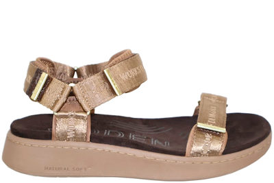 salg af WODEN LINE SANDAL I BRUNT TEKSTIL