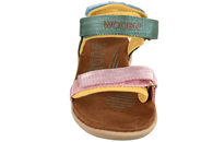 WODEN CIRKELINE SANDAL I MULTI FARVER.