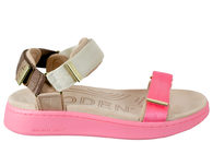 salg af WODEN LINE TRICOLOR SANDAL I PINK TEKSTIL