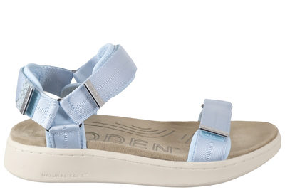 salg af WODEN LINE MOONSTONE SANDAL I LYSEBLÅT TEKSTIL