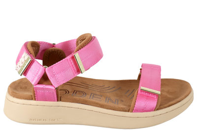 salg af WODEN LINE AURORA SANDAL I PINK TEKSTIL