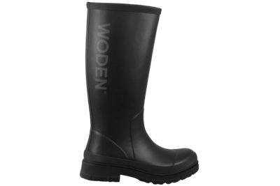 salg af WODEN - LE WATERPROOF SORT LANGSKAFTET GUMMISTØVLE