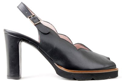 salg af WONDERS PUMPS MED SLING BACK OG PEEP TOE
