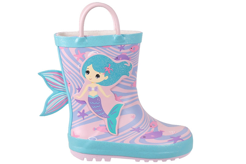 salg af ZIGZAG ROOK KIDS RUBBER BOOT PINK MERMAID