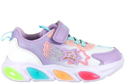salg af ZIGZAG FLORA KIDS PURPLE SHOE WITH LIGHTS