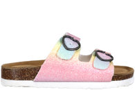 salg af ZIGZAG MESSINA SLIPPERS I REGNBUEFARVET PU MED GLIMMER