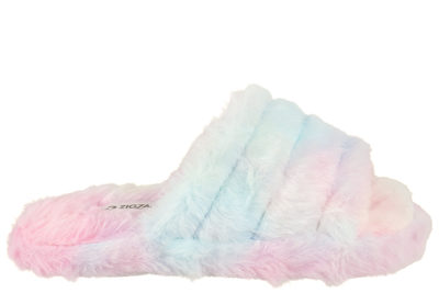salg af ZIGZAG FALDY KIDS PLUSH SLIPPER RAINBOW