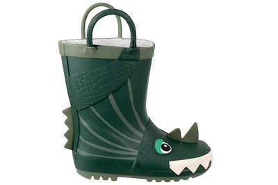 salg af ZIGZAG ROOK KIDS RUBBER BOOT DINO GREEN